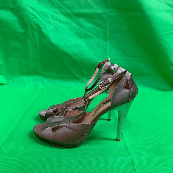 Manas Lea Foscatti Silver Heels Size 39 - Picture 1 of 6